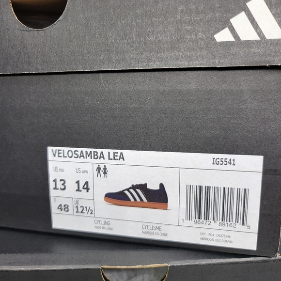 New adidas Velosamba Leather Men's Cycling Shoes Size 13 - Picture 8 of 8